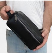 Resim Lederax Hakiki Deri Asker Çantası Tıraş Çantası Ld230 