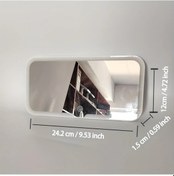 Resim Gaojunshop01 Büyük Beyaz Led Usb Şarjlı Katlanır Ayna Gece Sürüşü Ve Makyaj İçin 