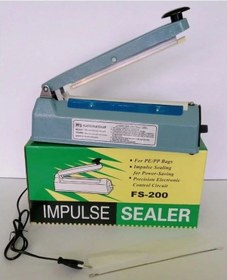 Resim 20cm Metal Gövde Poşet Ağzı Yapıştırma Kapatma Makinası Fs-200 4741 