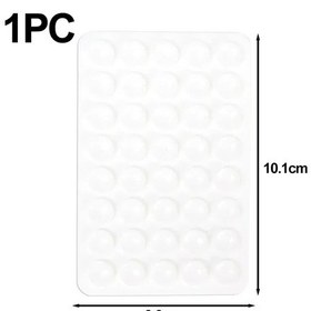 Resim Goldenqian Vantuz Duvar Standı Mat Çok Fonksiyonlu Silikon Deri Kare Telefon Kılıfı Kaymaz Tutucu Montaj Vantuz Sabitleme İçin White White 