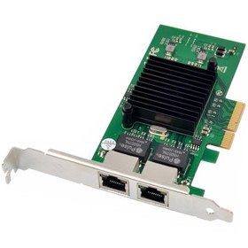 Resim PCIE X4 çift RJ45 Gigabit Ethernet sunucu çift bağlantı ethernet kartı PCIE X4 çift RJ45 Gigabit Ethernet sunucu çift bağlantı ethernet kartı