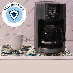 Resim Valerine Life Kahve Makinesi Matı Su Geçirmez Kaymaz Yıkanabilir Çaycı, Çay Espresso Makinesi Pad 35X45CM 27240108 