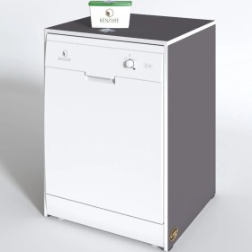 Resim Kenzlife bulaşık&çamaşır&kurutma makinesi dolabı berfu gri 90*70*60 banyo ofis 