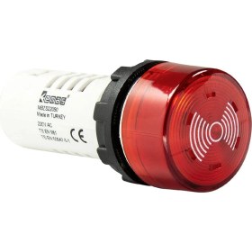 Resim Emas MBZS024S ,KIRMIZI-24VAC/DC 60DB M22 Buzzer/siren 