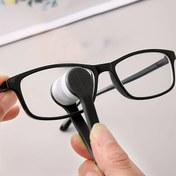 Resim 1 Adet Yeniden Kullanılabilir Gözlük Temizleme Fırçası - Taşınabilir Çok Amaçlı Mikrofiber Lens Temizleyici, Şık Gözlükler, Telefon ve Kamera Ekranları İçin - Nazik Çizik Bırakmayan Toz Alma Aracı, Halkalı Sap, Yüksek Kalite Yapım 