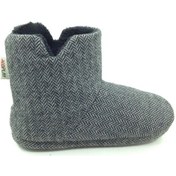 Resim Erkek Kışlık Panduf Ev Botu Balıksırtı Gri 