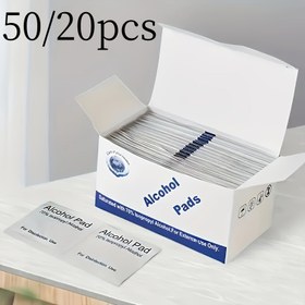 Resim 50/20 adet, Tırnak Temizleme Bezi, Bağımsız Ambalaj, Taşınabilir Olması, Tırnak Boyası Temizleme Ped, Tırnak Aksesuarlarını Temizlemek İçin Kullanılır, Mobil Telefon Ekranı Temizlemek İçin - Seyahat Aksesuarı 