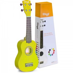 Resim Stagg Us-Lemon Soprano Ukulele Ve Çanta - Limon Sarısı 