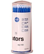 Resim Vkemall Renkli Plastik Pamuklu Çubuk Seti - 100 Adet, Çanta Veya Şişe Seçeneği İle 