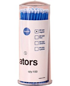 Resim Vkemall Renkli Plastik Pamuklu Çubuk Seti - 100 Adet, Çanta Veya Şişe Seçeneği İle 