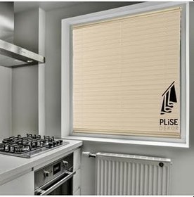 Resim Krem Plise Perde (Yapıştırmalı) (60G x 150Y cm) 