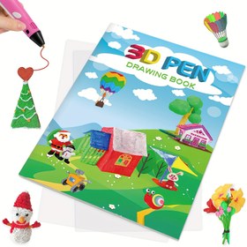 Resim 42 Desen 3D Çizim Kitabı 3D Kalem İzleme Şablonları ile - Renkli Karikatür Köy Manzarası, Doğum Günleri ve Noel Hediyeleri için İdeal, Pil Gerektirmez, Doğum Günü Hediyesi|Oyuncağı Tasarım|Pil Gerektirmez 