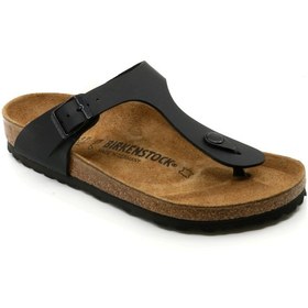 Resim Birkenstock Gizeh BS Parmak Arası Hakiki Deri Terlik Siyah 