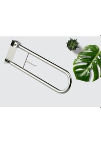 Resim Mafsallı Engelli Tutunma Barı - Engelli Tutamağı - Kağıtlıklı Krom 