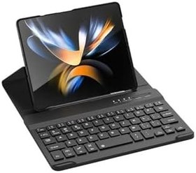 Resim Fogy Galaxy Z Fold 3 ile Uyumlu Standlı Bluetooth Klavyeli Kıpta Keyboard Set 