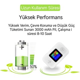 Resim qasul 4G / 5G / LTE Mobil WiFi 3000 mAh Taşınabilir Kablosuz Modem Her Yerde Online Çantana At Aç Bağlan 