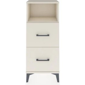 Resim Arges Komodin Tek Raflı 2 Çekmeceli 44X30X106 Aytaşı-Aytaşı 