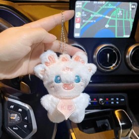 Resim Silver1 Yeni Iyi Şanslar Maskot Peluş Bebek Kolye Sevimli Küçük Ejderha Karikatür Bebek Çanta Çekicilik Anahtarlık Küçük Kolye (Yurt Dışından) 