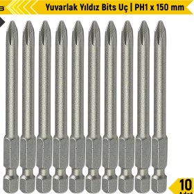 Resim Gfb Yuvarlak Yıldız Bits Uç I Ph1 x 150 mm 10 Adet 