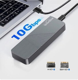 Resim GÜMRÜK MARKET M.2 Muhafaza Adaptörü NVMe (10 Gbps)/ SATA (5 Gbps) USB 3.1 Harici M.2 SSD Muhafazası 