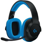 Resim Logitech G233 Prodigy Wired Gaming Headset - BLACK/CYAN 