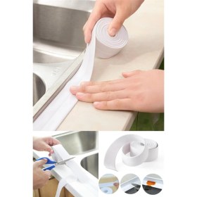 Resim Svein Su Sızdırmaz Geçirmez Dayanıklı Lavabo Tezgah Küvet Duş Banyo Mutfak Pencere Kenar Bandı 3,2 mt 