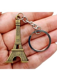 Resim Paris Eyfel Kulesi 3D Metal Anahtarlık Gold 