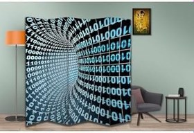Resim Kodlama Temalı Özel Tasarım Paravan Room Divider PRV1136, 180 x 180 