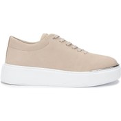 Resim Tamer Tanca Erkek Hakiki Deri Bej Sneakers & Spor Ayakkabı 352 22025 Erk Ayk Y25 Bej Nbk Bej 