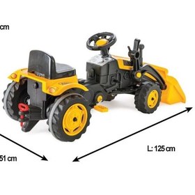 Resim Pilsan Active Kepçeli Pedallı Traktör Sarı07 315 