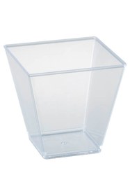 Resim Genel Markalar Prizma Mini Mika Plastik Sunum Kabı Kübik Kase 200cc - *10* Adet 