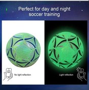 Resim Ankatek Gece Parlayan Işıklı Reflektörlü Futbol Topu 5 Altın - 1 Altın 