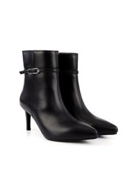 Resim Gönderi(R) Gönderi R Siyah Fermuarlı İnce Topuklu Hakiki Deri Bot Siyah 