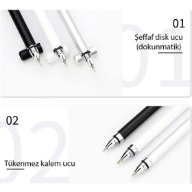 Resim MOBAX Dokunmatik Passive Stylus Kalem Tablet Telefon Bilgisayar Dokunmatik Kalemi Beyaz 
