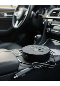 Resim Araç İçi Power Inverter Çoklu Usb Girişli Hızlı Ve Güvenli Şarj Çok Renkli 