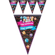 Resim Kına Atölyesi Iyi Ki Doğdun Renkli Flama 