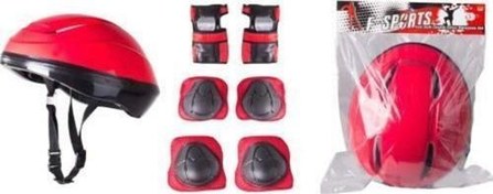 Resim Toprockstore Çocuk Kask Dizlik Dirseklik Koruyucu Seti 