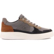 Resim Sail Lakers - Gri Deri, Lacivert Süet, Taba Renk Nubuk Bağcıklı Erkek Sneaker 