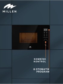 Resim MILLEN Mikrodalga Fırın, 20L Kapasite, Cam Kaplama 