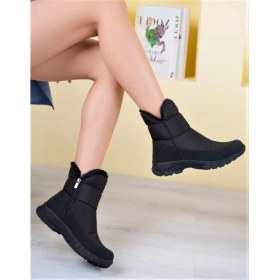 Resim Aleza Shoes Carli Siyah Kaymaz Taban Kar Botu 