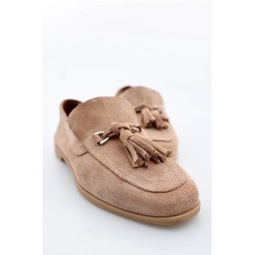 Resim Somon Süet Loafer 34307-Somon 