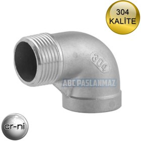 Resim abcpaslanmaz Paslanmaz Çelik 304 Kalite 2" Kuyruklu Dirsek 