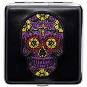 Resim Atomic German Skull Deri Kısa Sigara Tabakası Mor 20li 