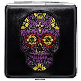 Resim Atomic German Skull Deri Kısa Sigara Tabakası Mor 20li 