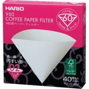 Resim Hario V60 02 Dripper Filtresi - 40 Adet 