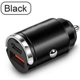 Resim Guseyee Xiaomi Samsung Huawei İphone Uyumlu İçin Mini Pd Usb Araç Şarj Cihazı Çakmak Tip C Qc3.0 Hızlı Şarj Il Blackdistribütör Garantili 