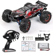 Resim toystower Rc Araba Yüksek Hızlı 1/10 2.4ghz Araba Yarışı 70km/h 4wd Metal Yedek Batarya 