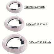 Resim Trendooze Turcoshop11 Esnek Led Neon Araç İçi Dekorasyon Şeridi 12v Usb Çok Renkli 100cm 