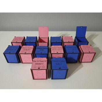 Ahşap İsme Özel Mini Kutu Beyaz