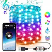 Resim coofbe 10 Metre Bluetooth Bağlantılı Telefon Ile Kontrol Edilebilen Led Lamba, Rgb Işıklı Süs Lamba 